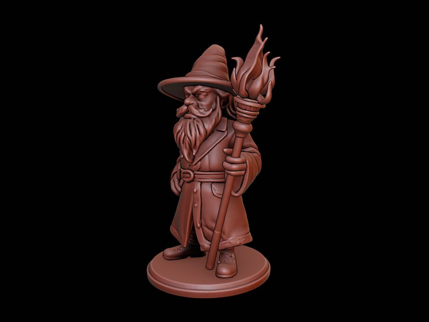 Sorcerer Figure 3D print model_2