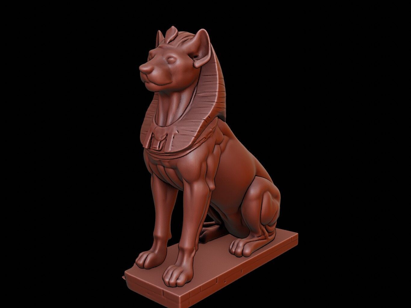 Sphinx Figure 3D print model_2