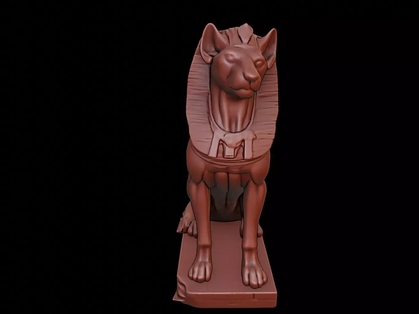 Sphinx Figure 3D print model_0