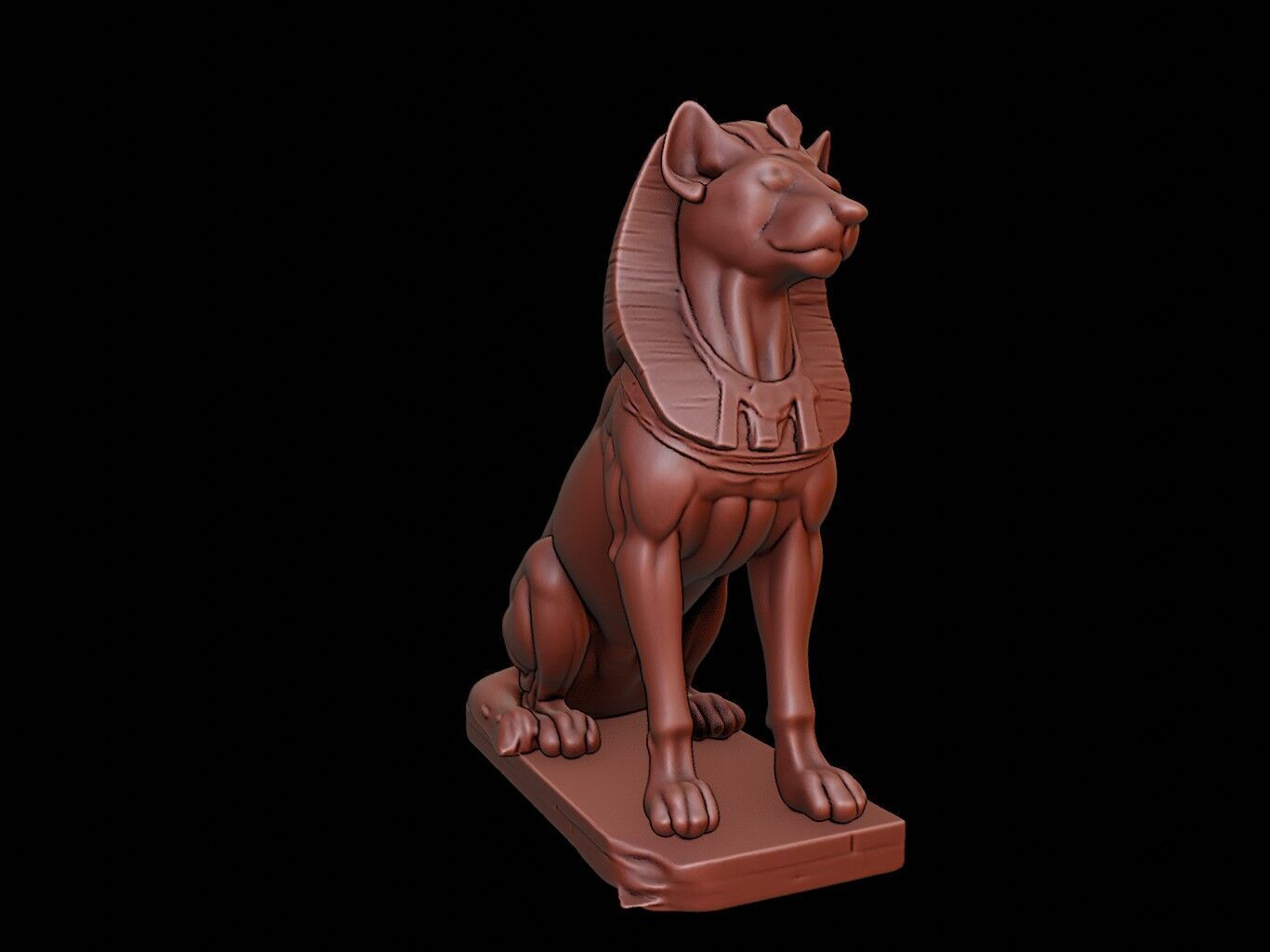 Sphinx Figure 3D print model_1