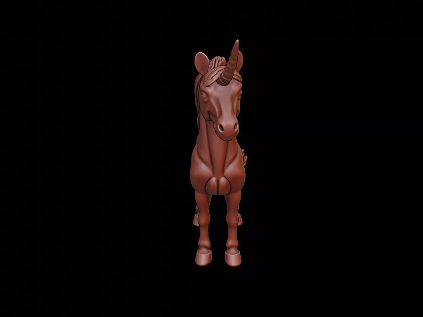 Unicorn Figure 3D print model_0