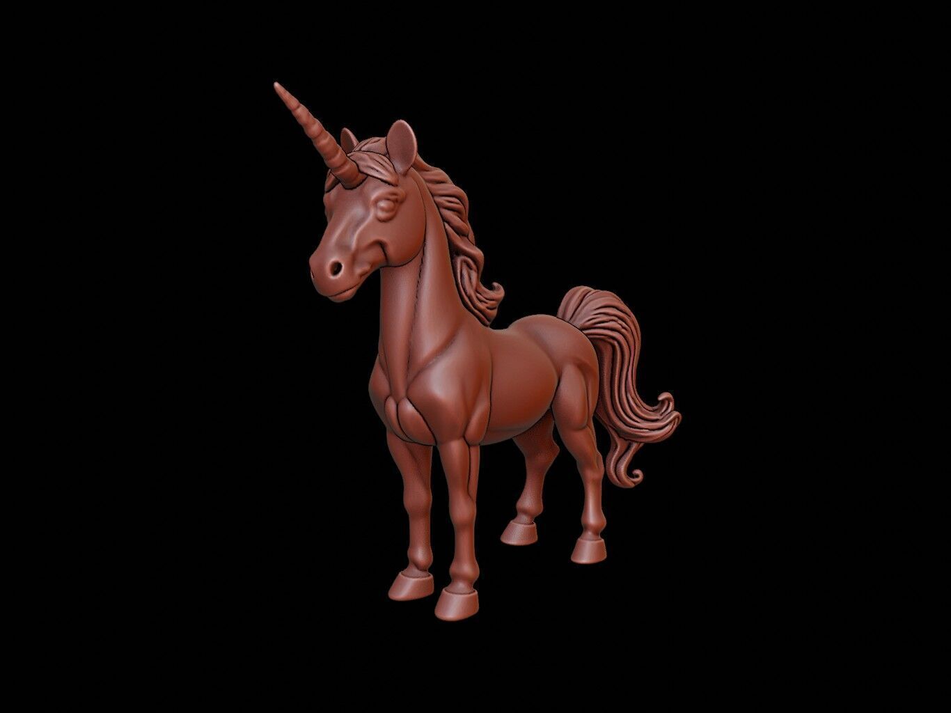 Unicorn Figure 3D print model_2