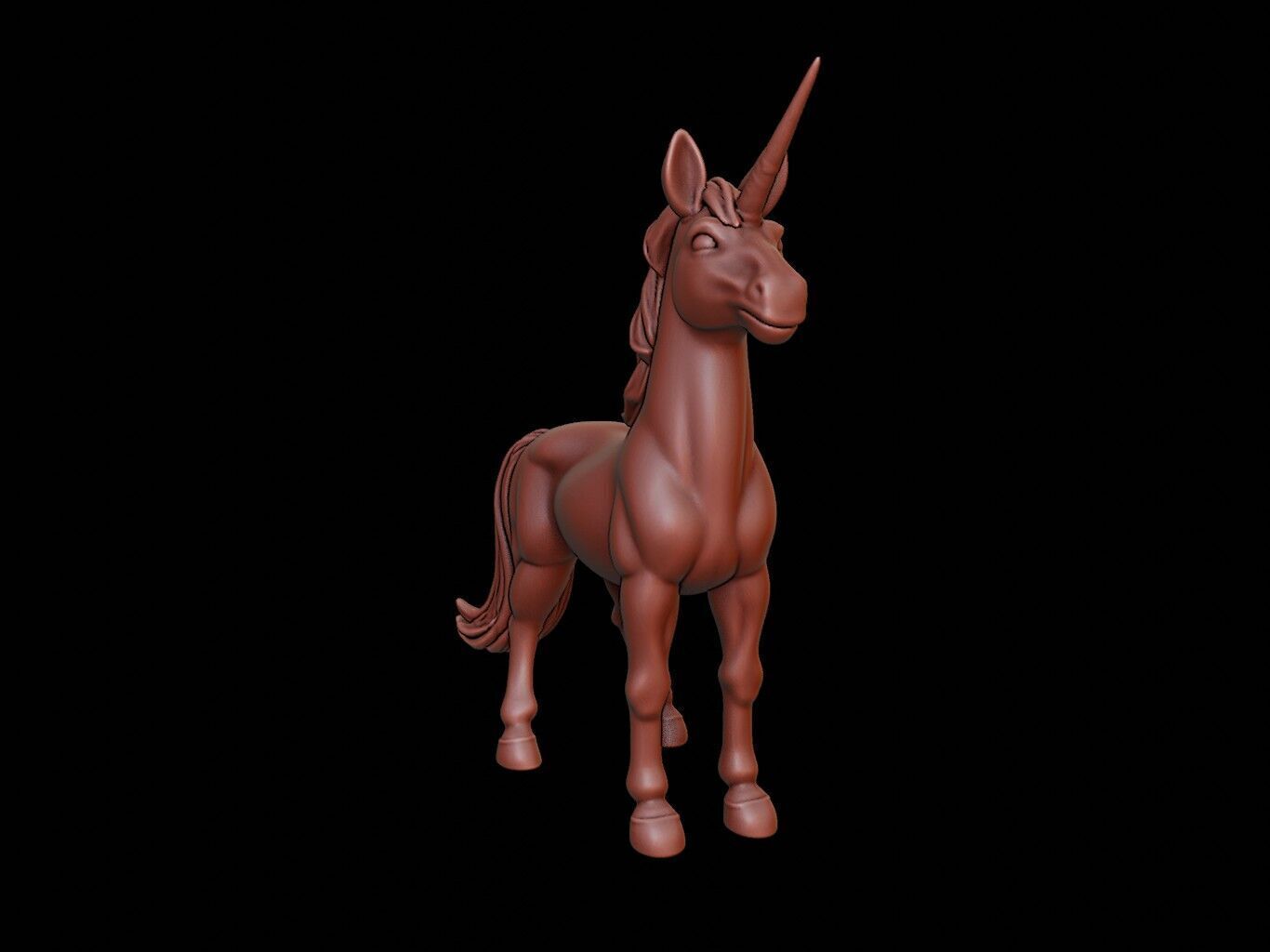 Unicorn Figure 3D print model_1