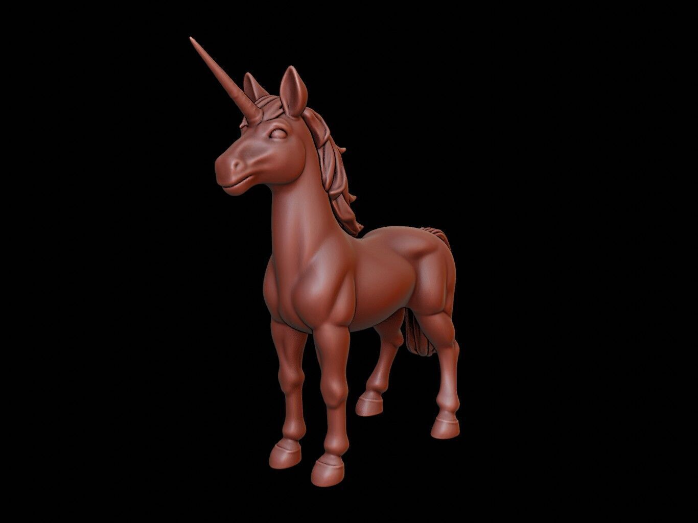 Unicorn Figure 3D print model_2