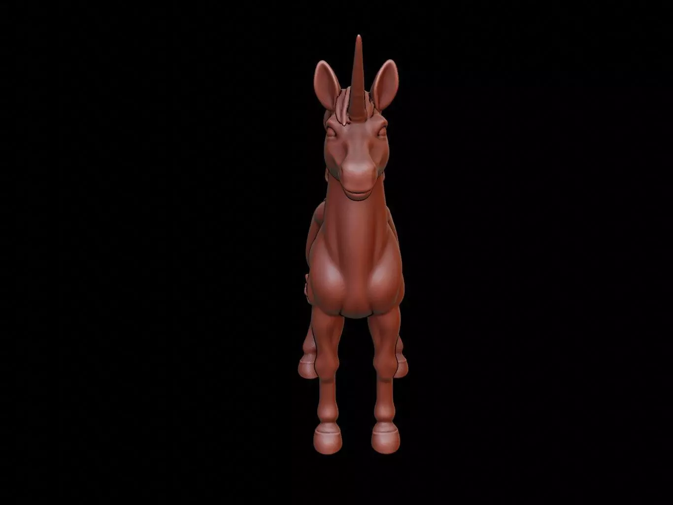 Unicorn Figure 3D print model_0