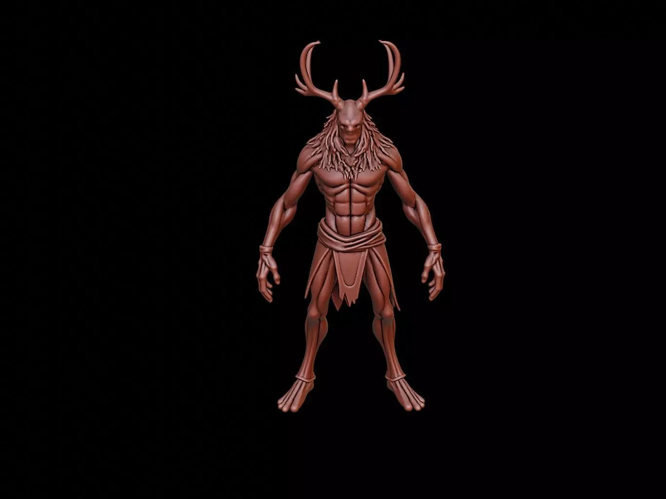Wendigo Figure 3D print model_0