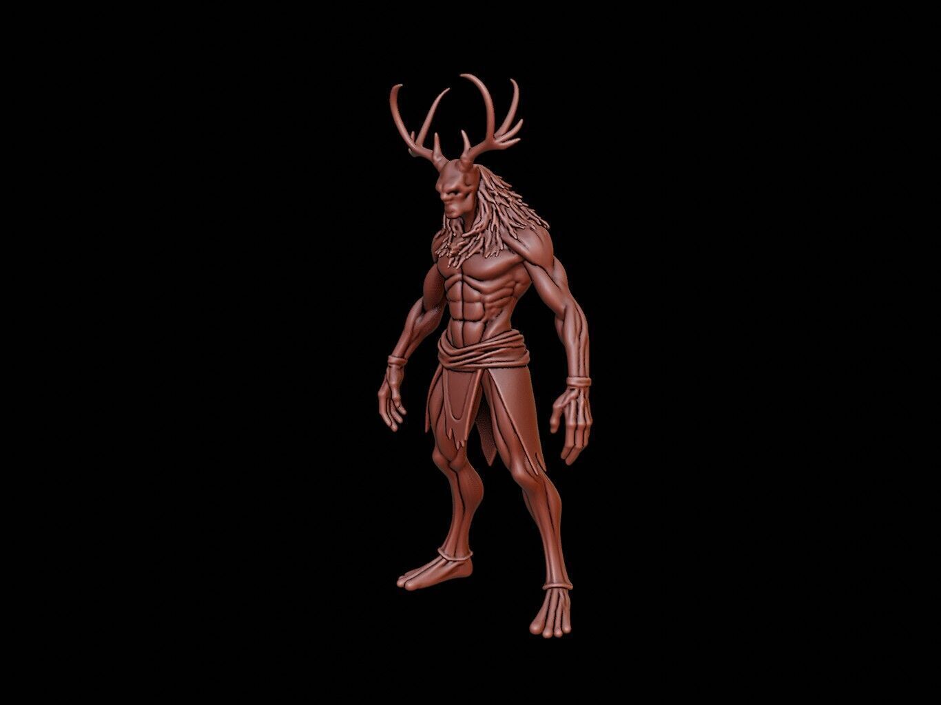 Wendigo Figure 3D print model_2