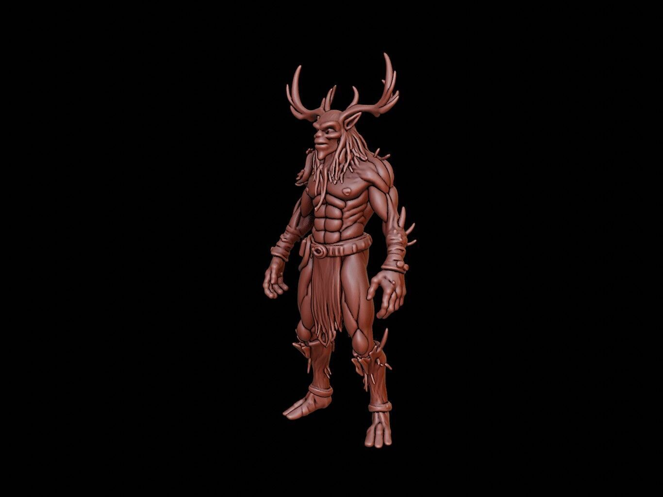 Wendigo Figure 3D print model_2