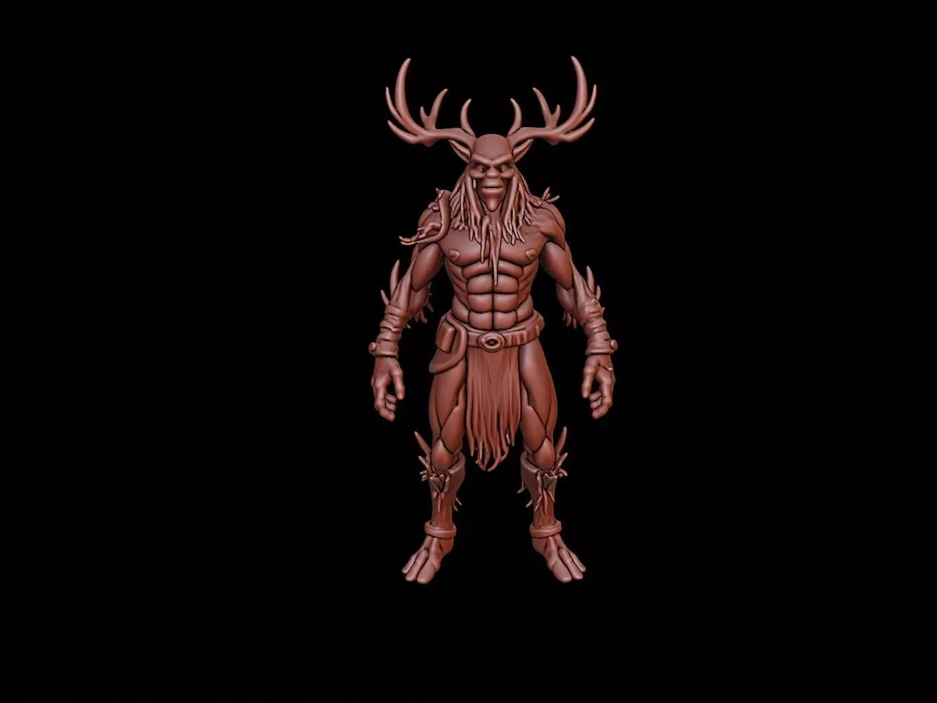 Wendigo Figure 3D print model_0