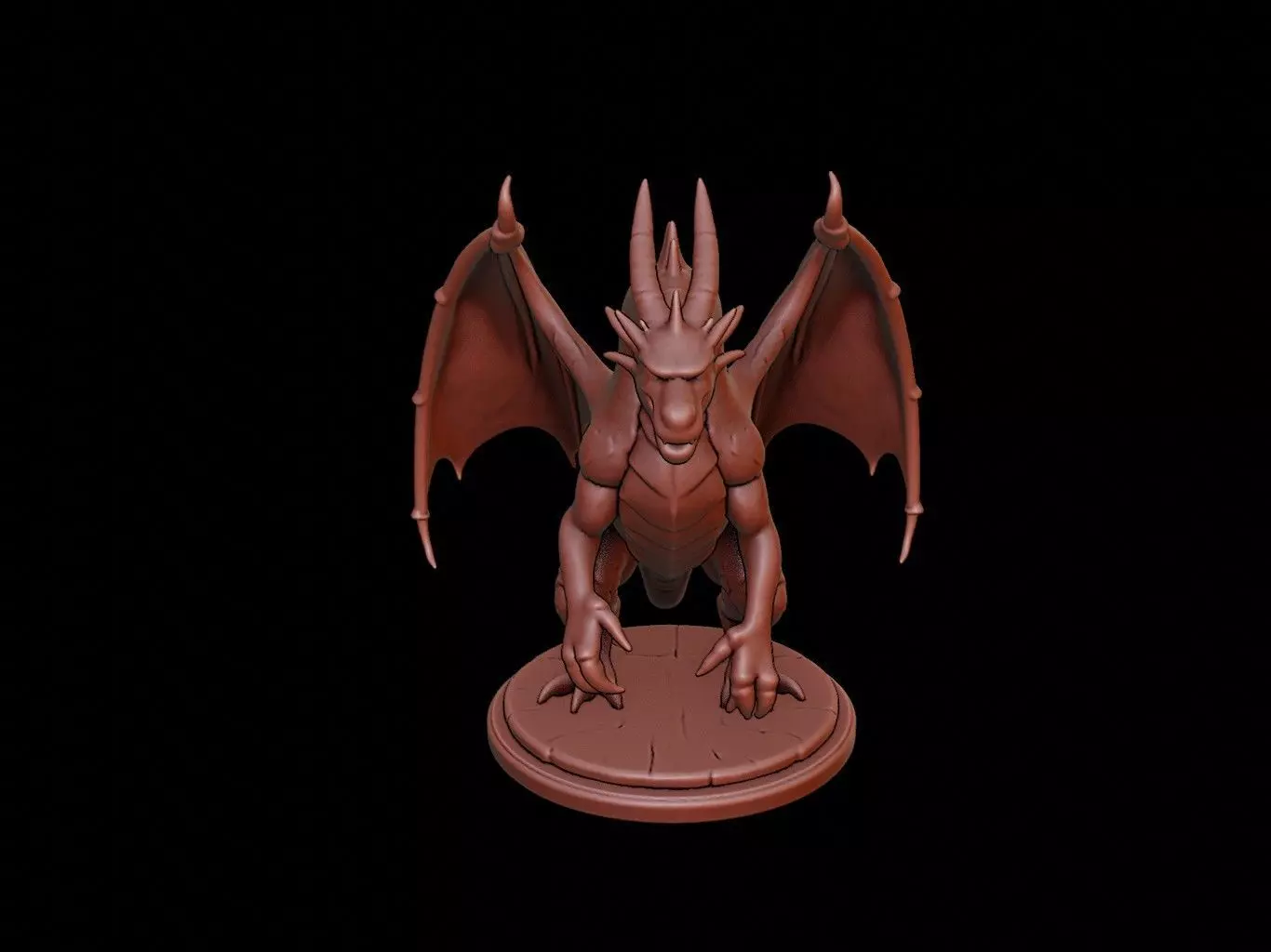 Wyvern Figure 3D print model_0