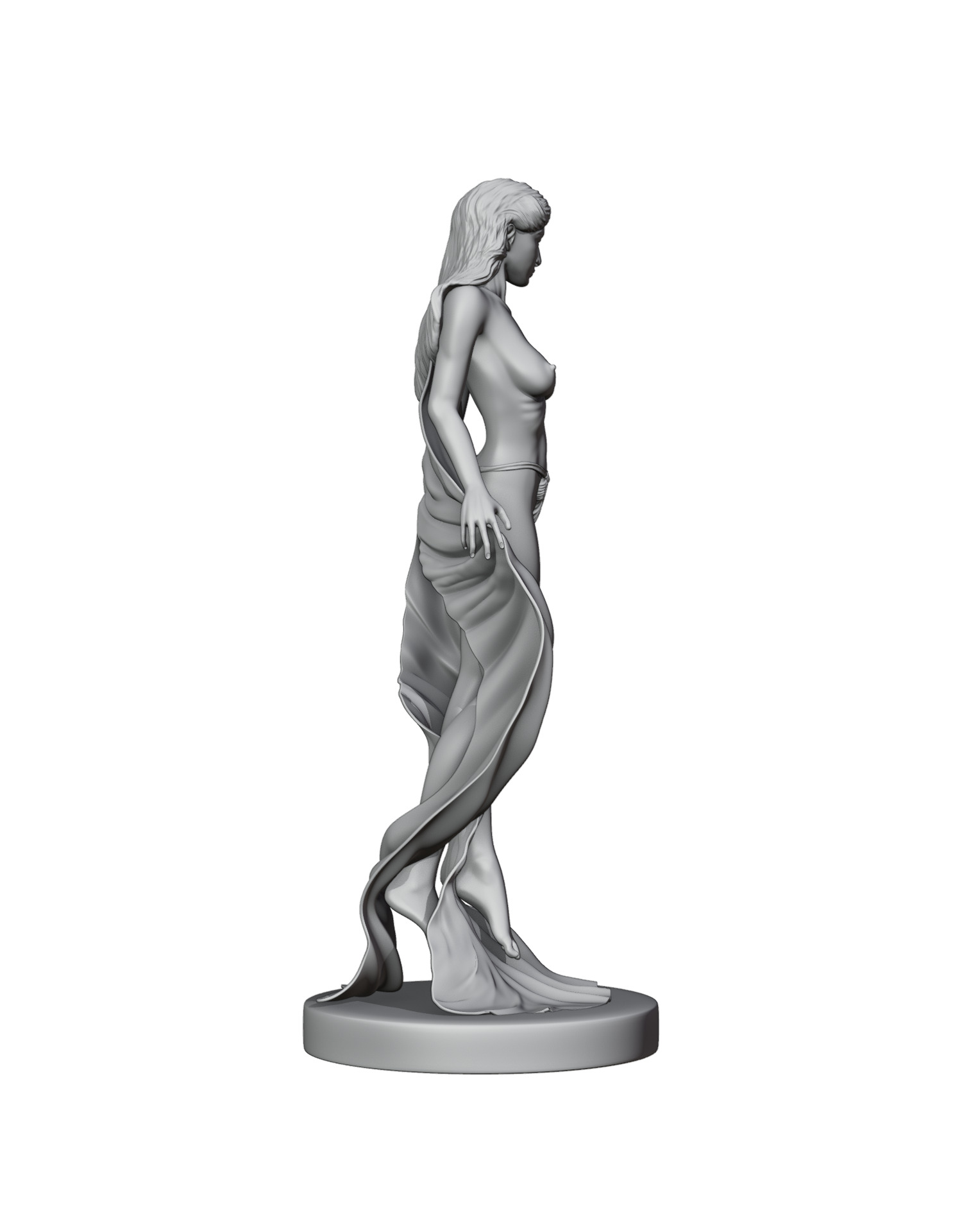 Erotic 3D Model Graceful and Elegant Female Figure 3D print model_2
