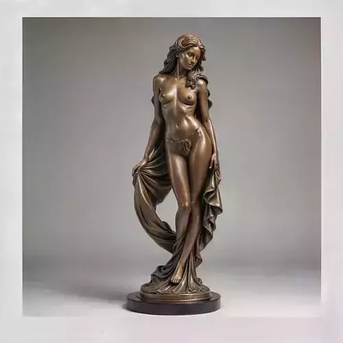 Erotic 3D Model Graceful and Elegant Female Figure