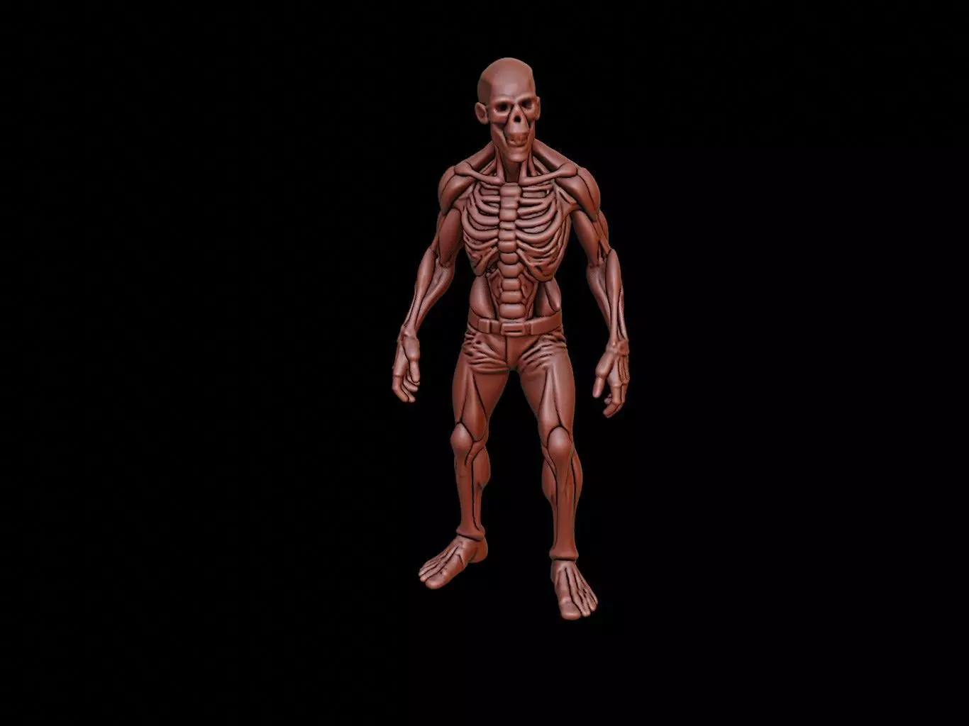 Zombie Figure 3D print model_0
