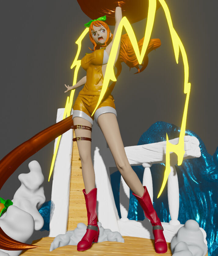 Nami from One Piece 3D print model_1