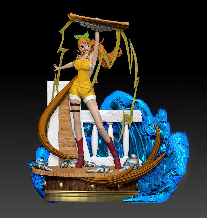 Nami from One Piece 3D print model_2