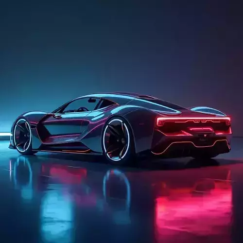 Futuristic Super Car 3D model