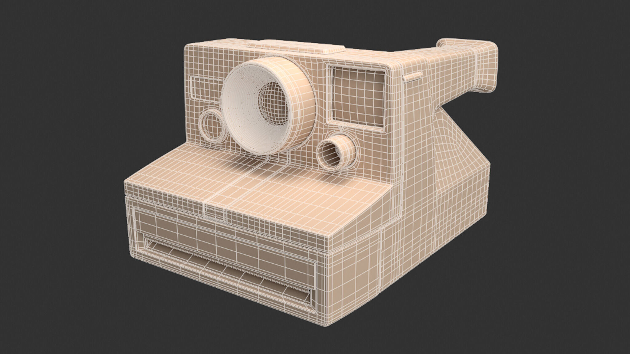 Polaroid OneStep Camera - Vintage 3D model_5