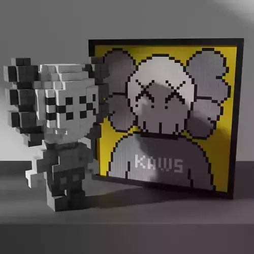 KAWS Voxel Stylized Cubic