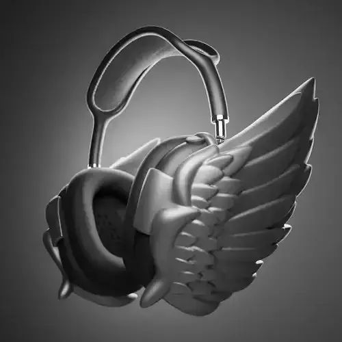 Feather Wings AirPods Max Attachment 3D print model