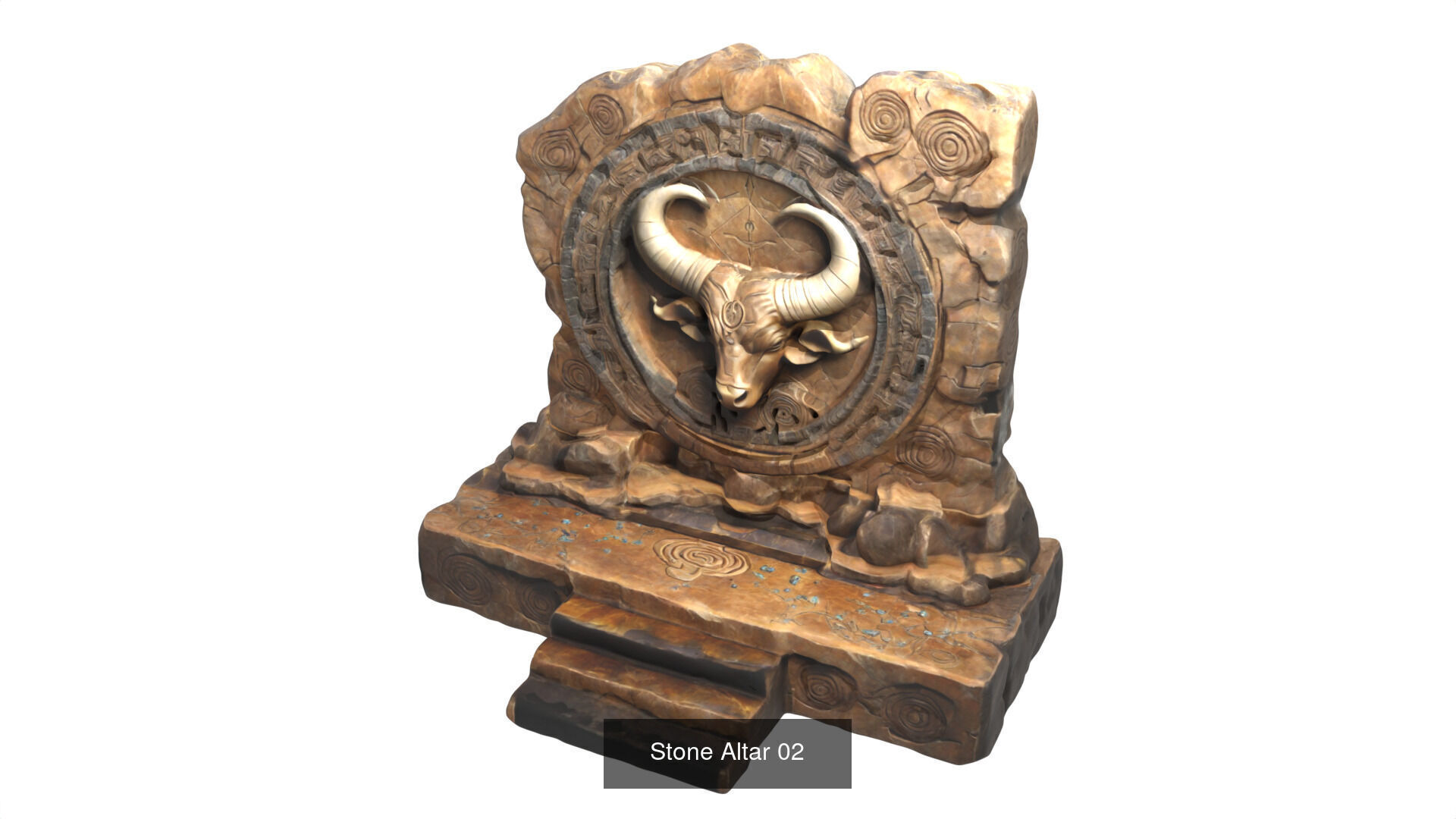 stone altars 32 items 3D Model Collection_34