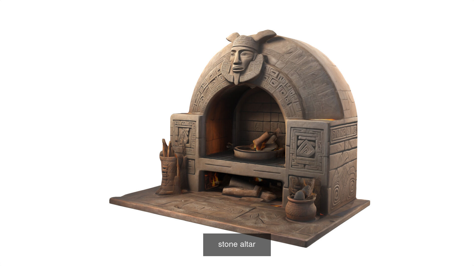 stone altars 32 items 3D Model Collection_62