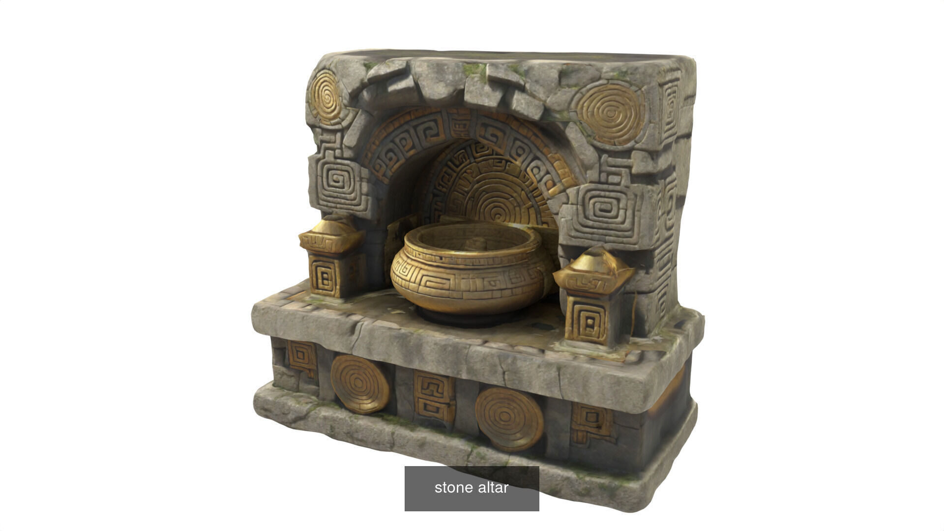 stone altars 32 items 3D Model Collection_56