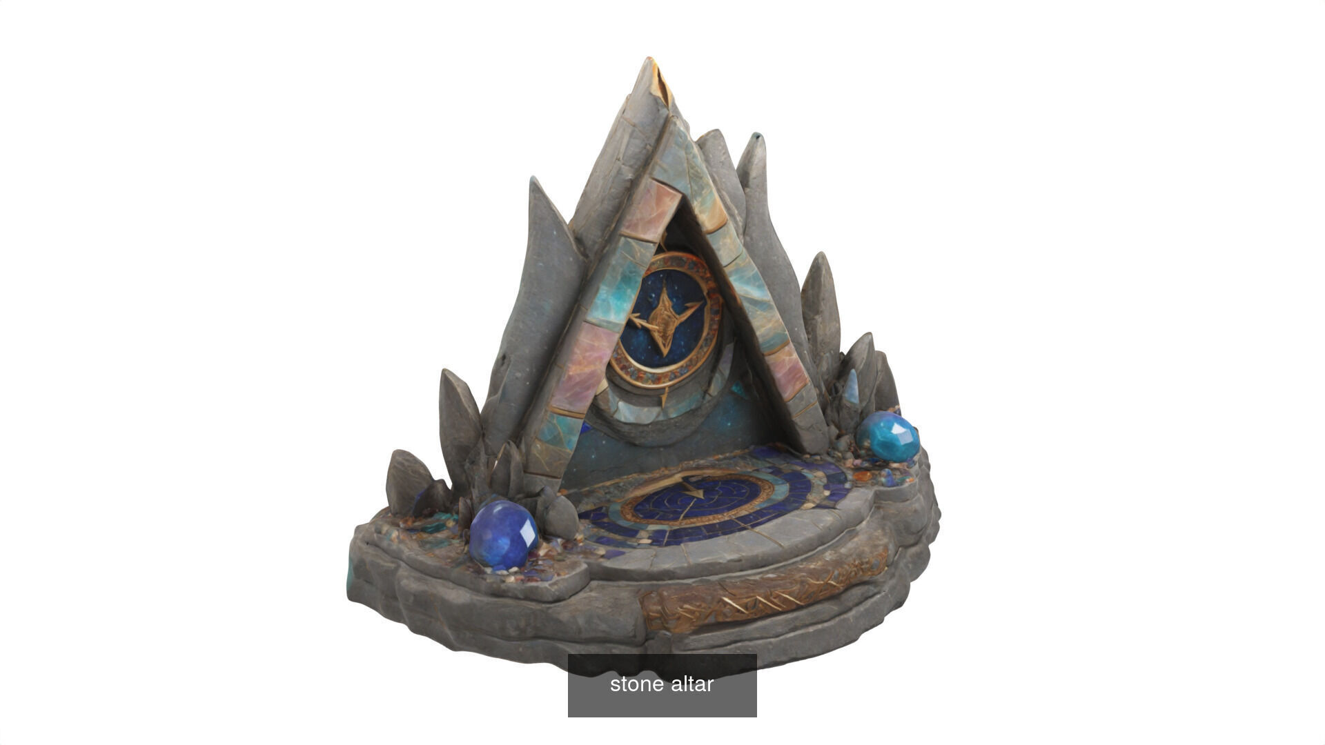 stone altars 32 items 3D Model Collection_59