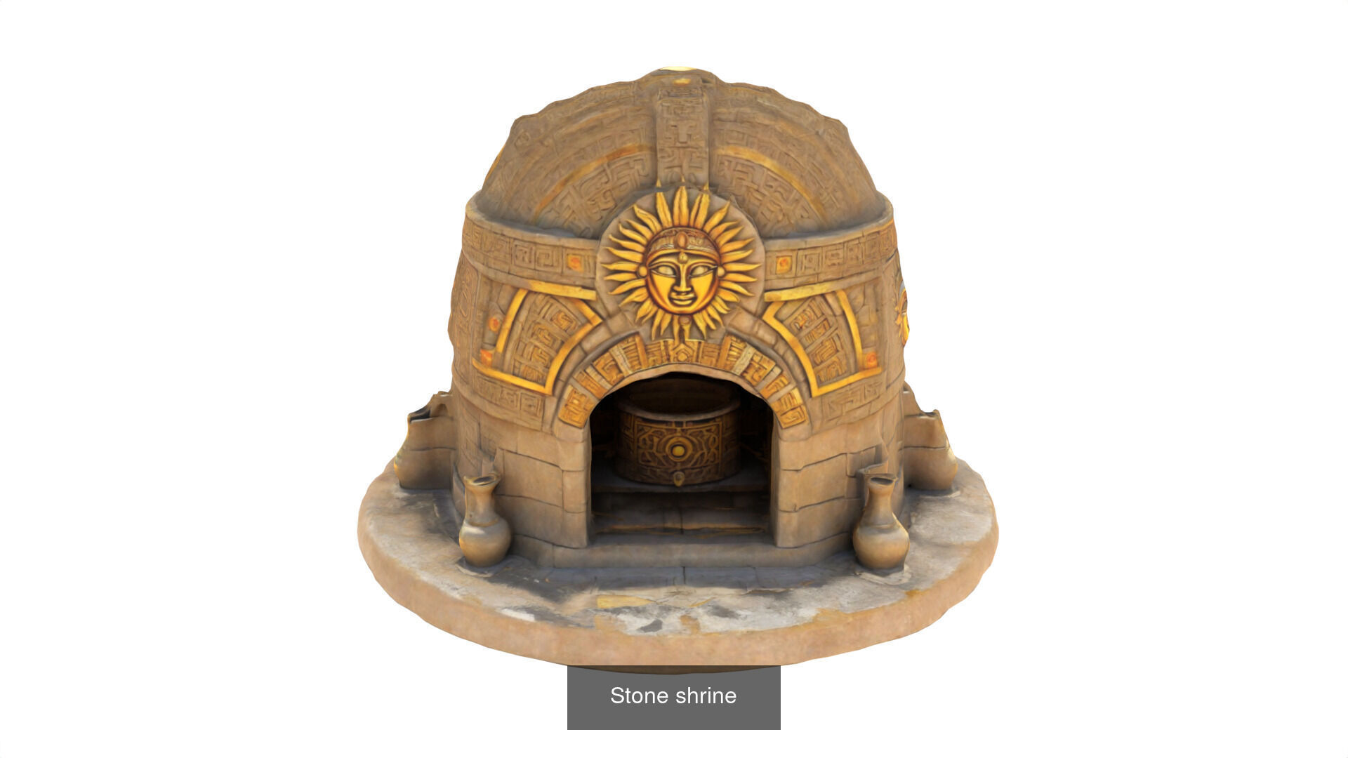 stone altars 32 items 3D Model Collection_48