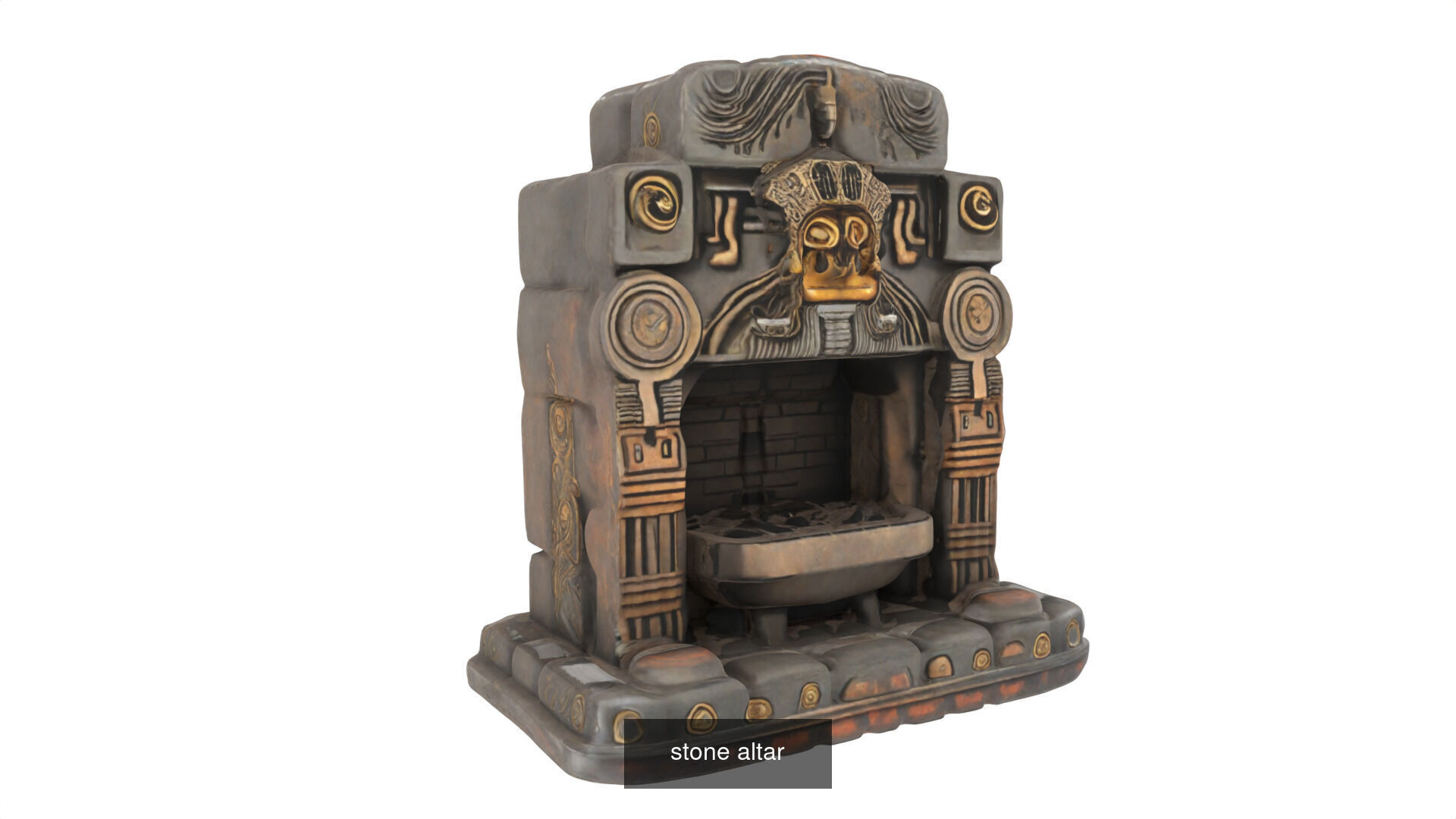 stone altars 32 items 3D Model Collection_57