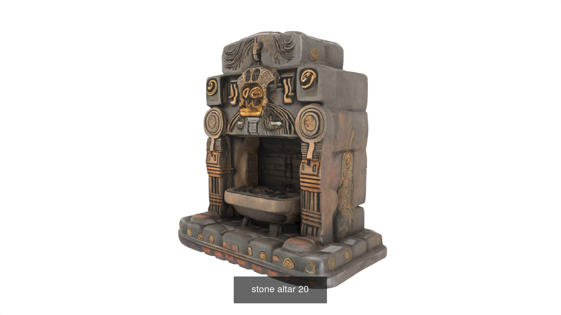 stone altars 32 items 3D Model Collection_51