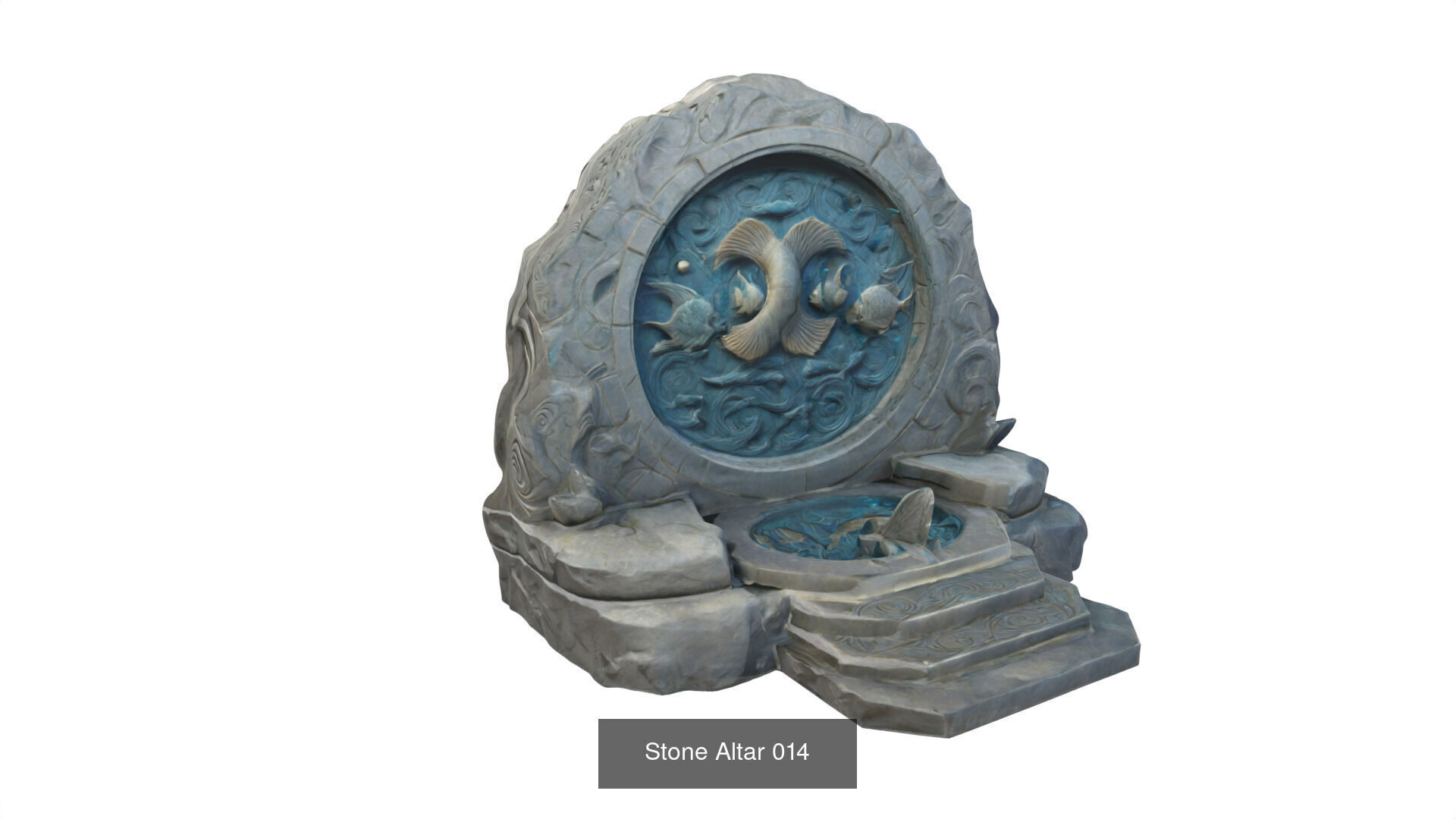 stone altars 32 items 3D Model Collection_46