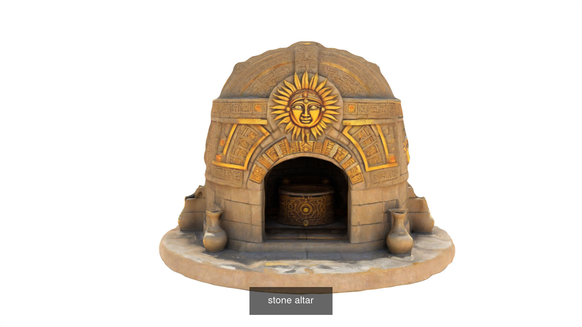 stone altars 32 items 3D Model Collection_54