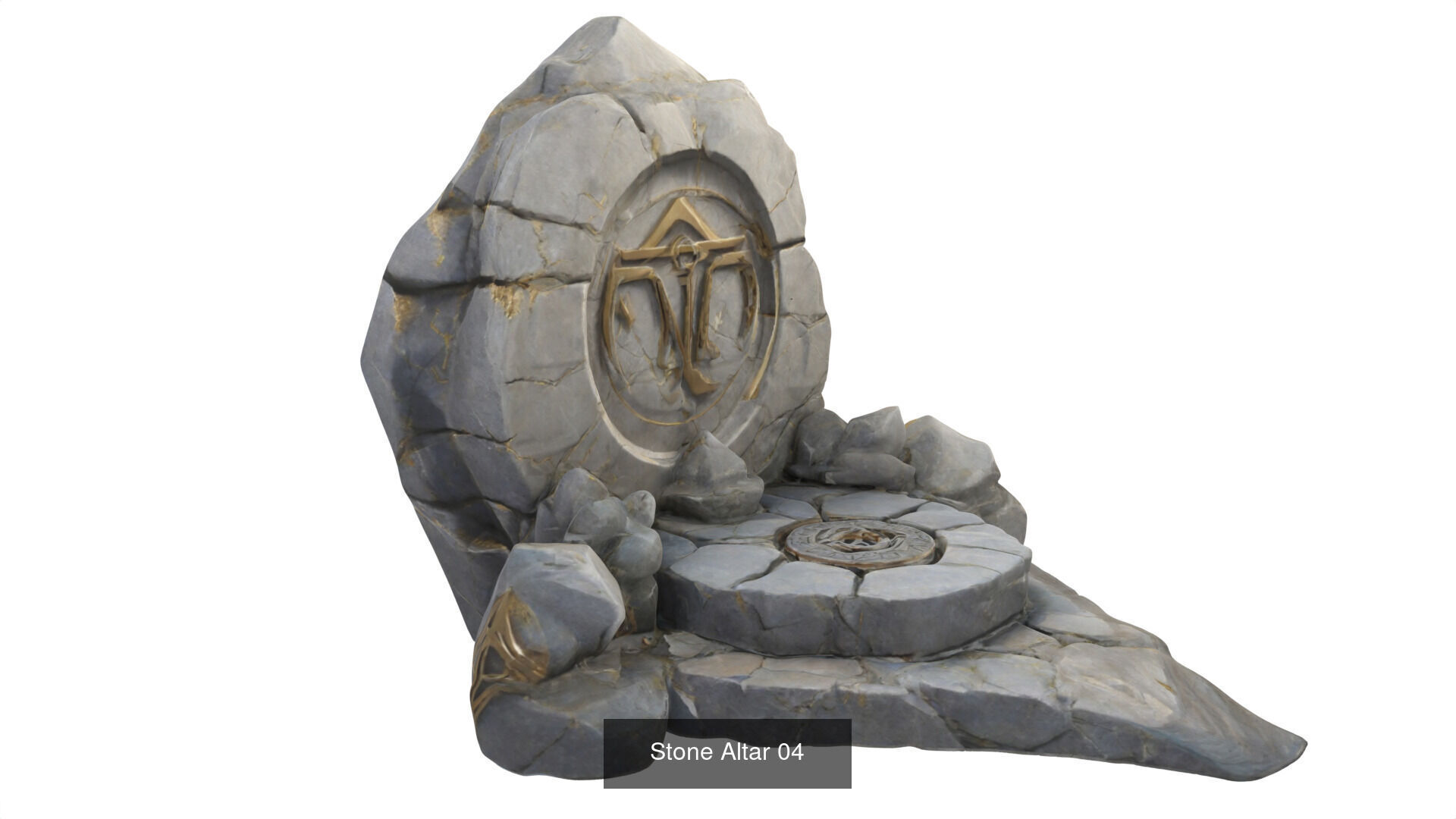 stone altars 32 items 3D Model Collection_36