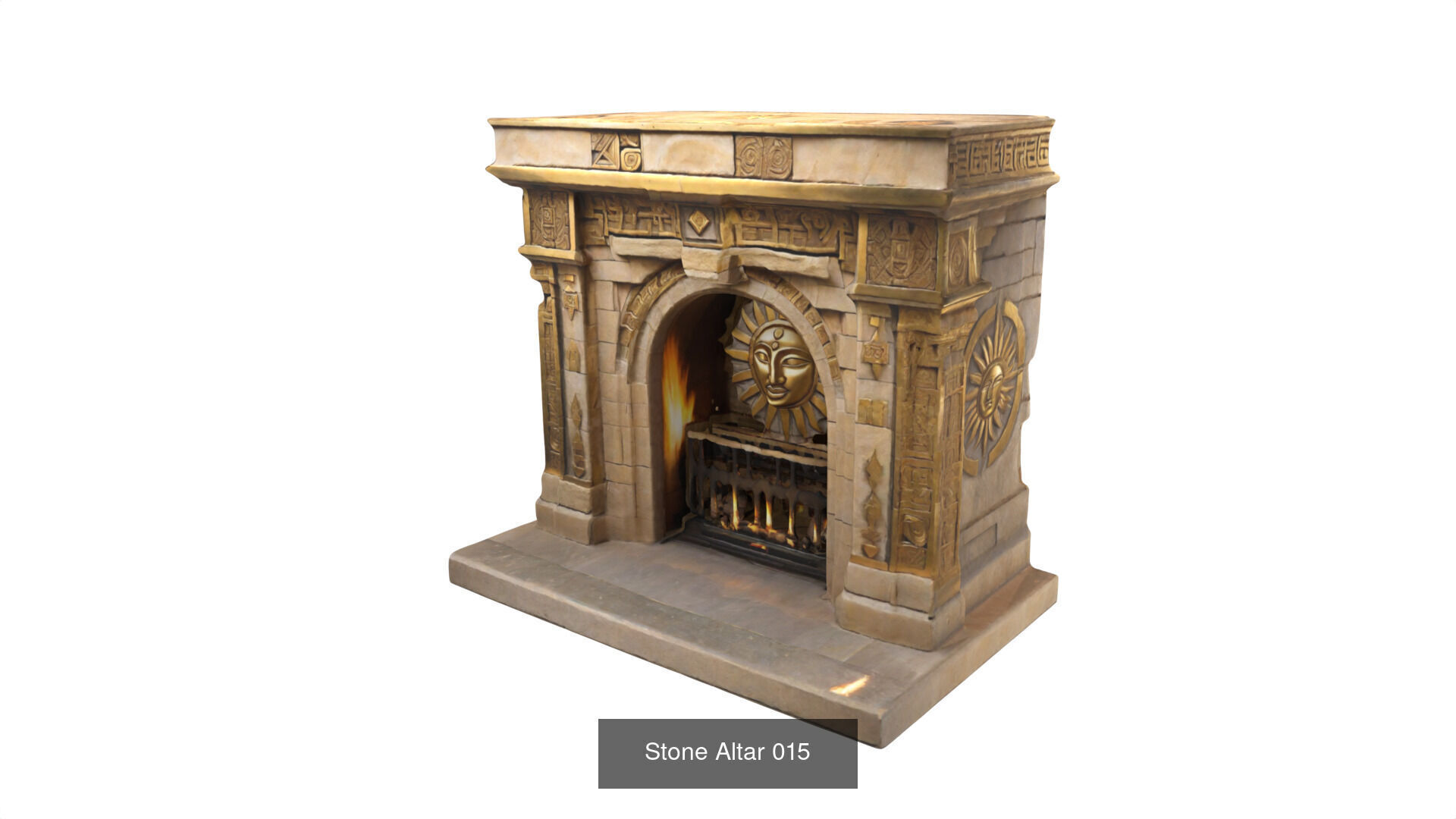 stone altars 32 items 3D Model Collection_47