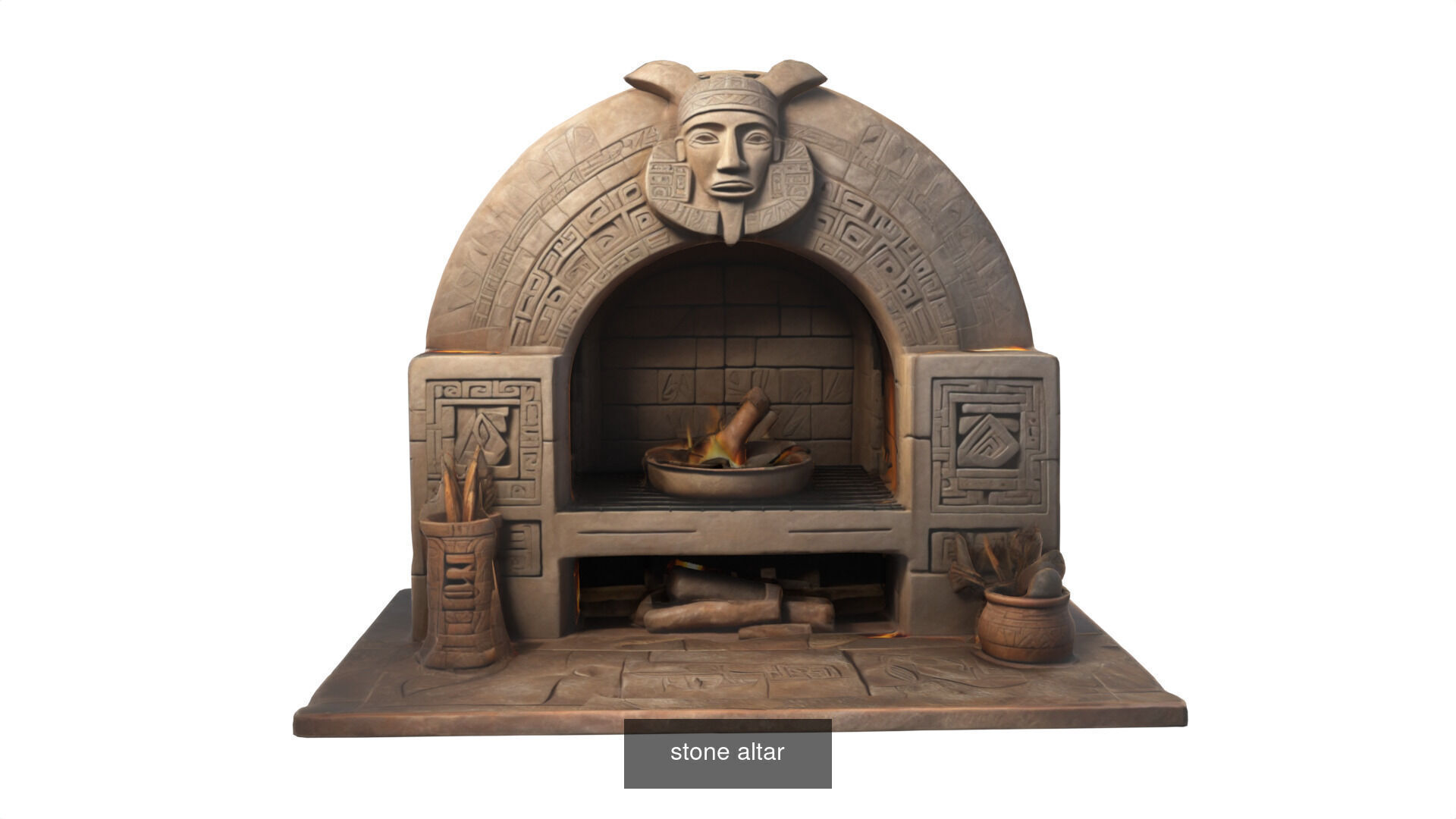 stone altars 32 items 3D Model Collection_64