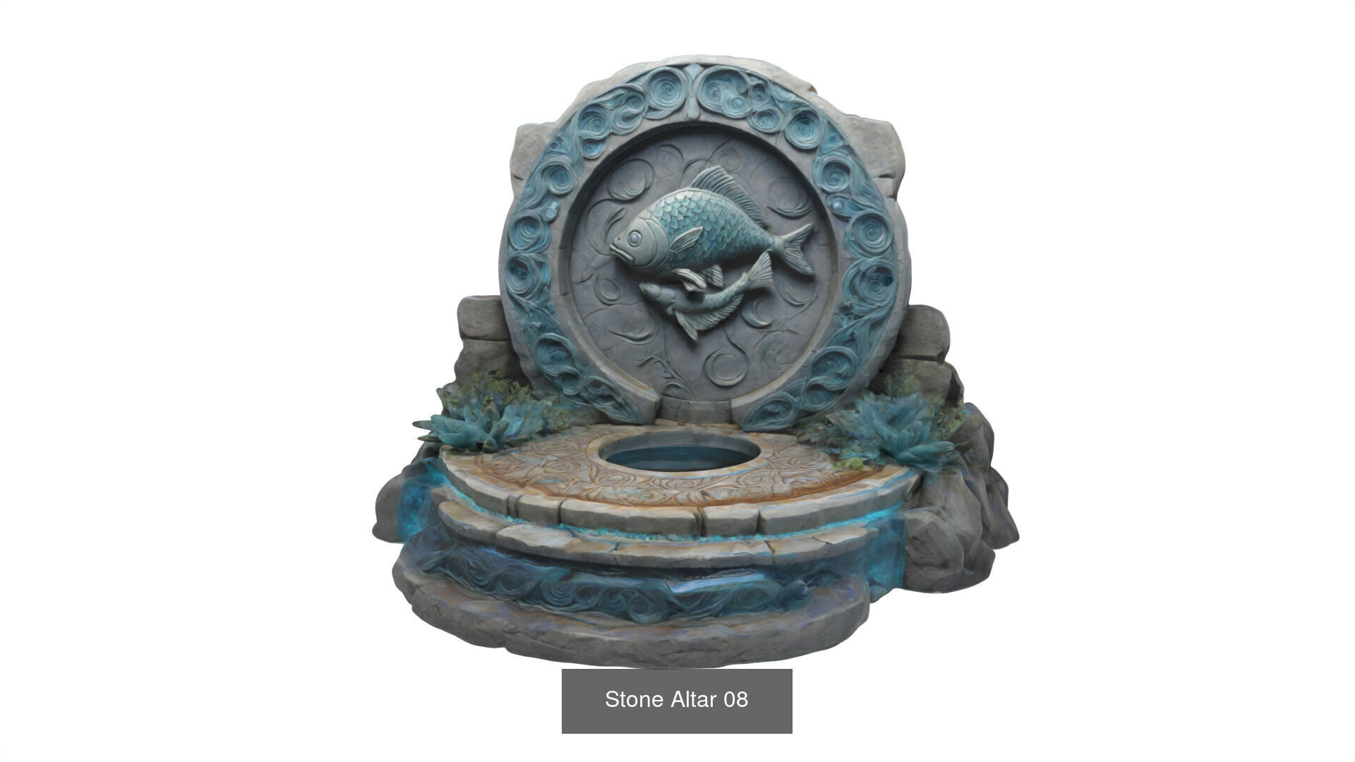 stone altars 32 items 3D Model Collection_40