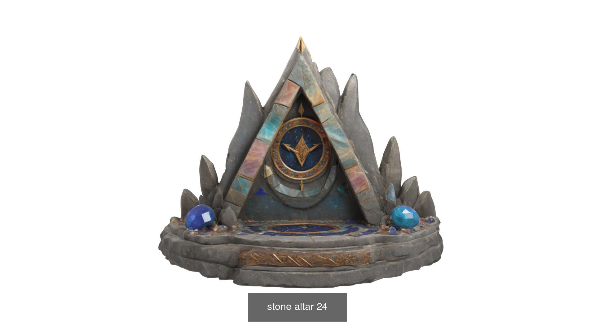 stone altars 32 items 3D Model Collection_53