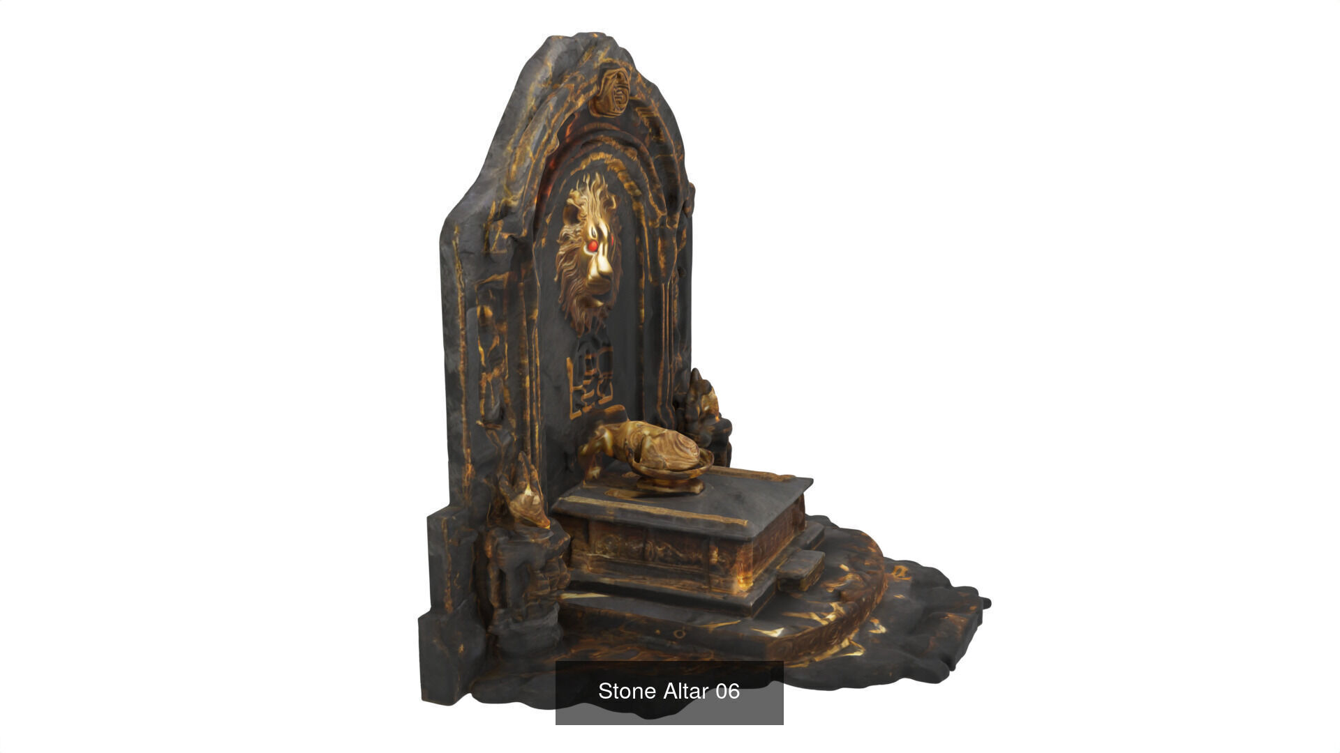 stone altars 32 items 3D Model Collection_38