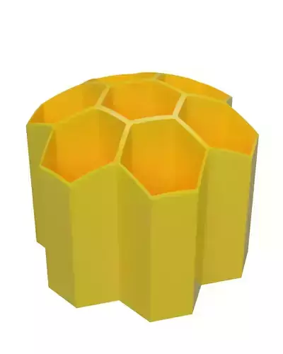 3d printable Beehive-shaped pencil box 