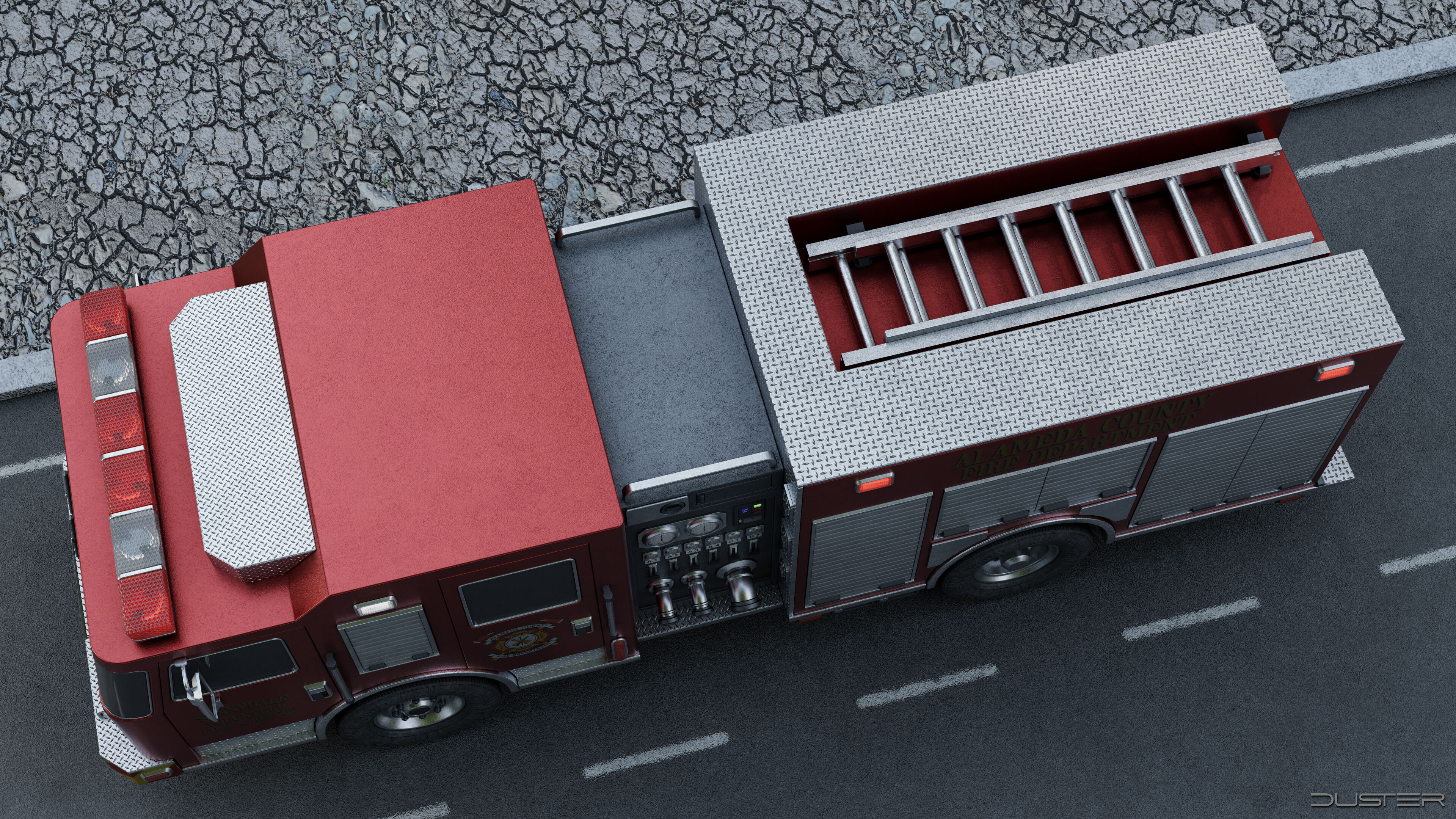 Fire Truck 3D model_3