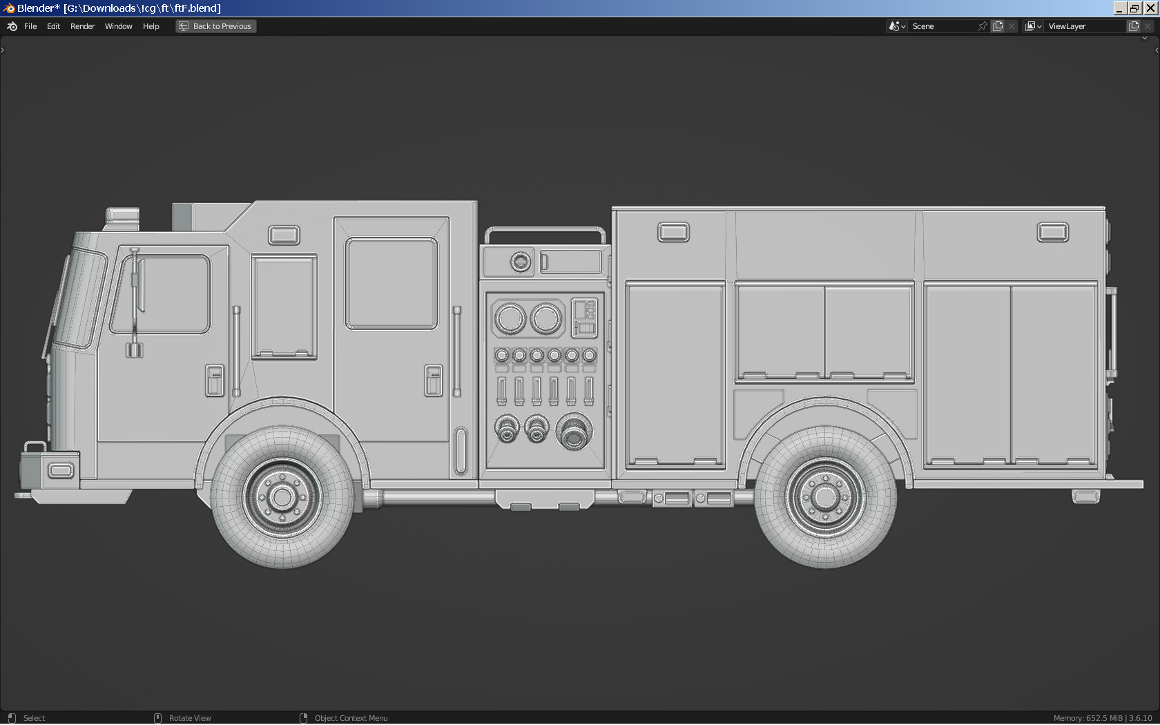 Fire Truck 3D model_5