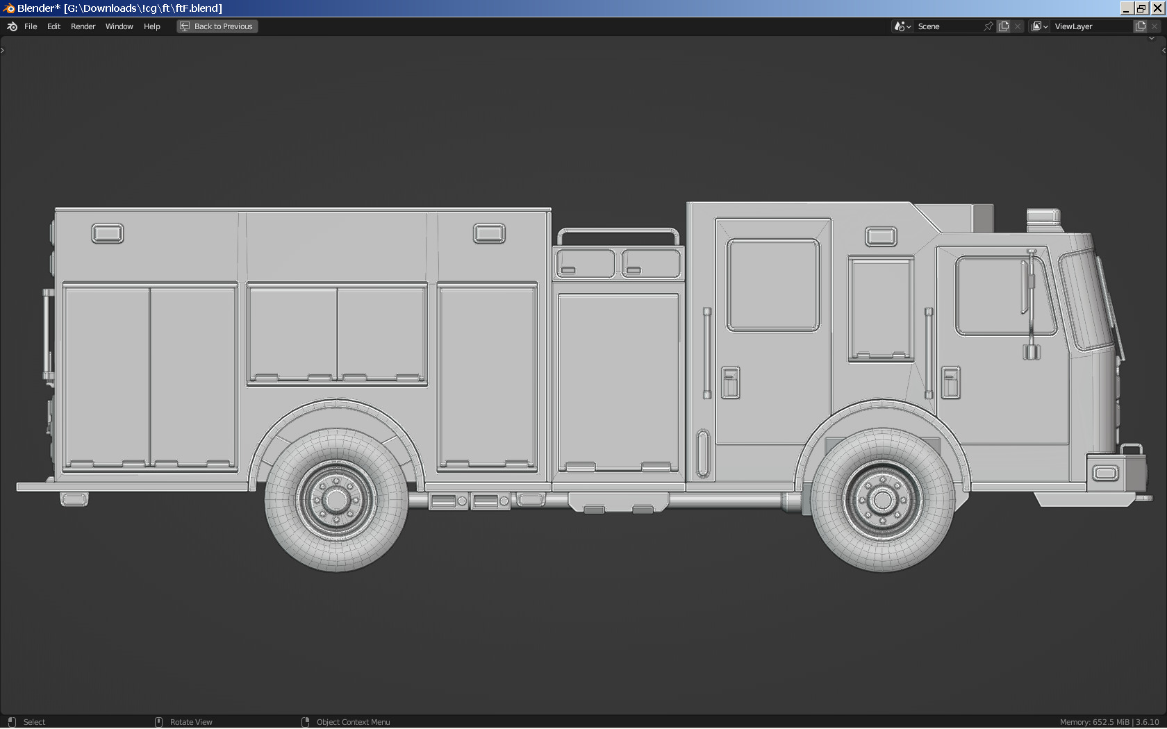 Fire Truck 3D model_6
