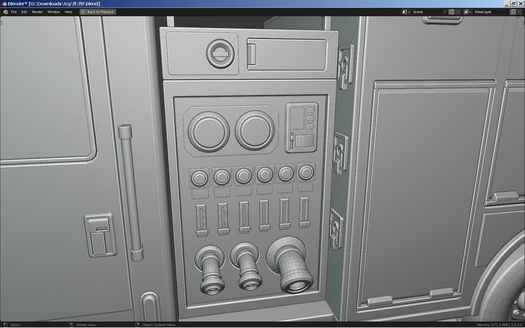 Fire Truck 3D model_9