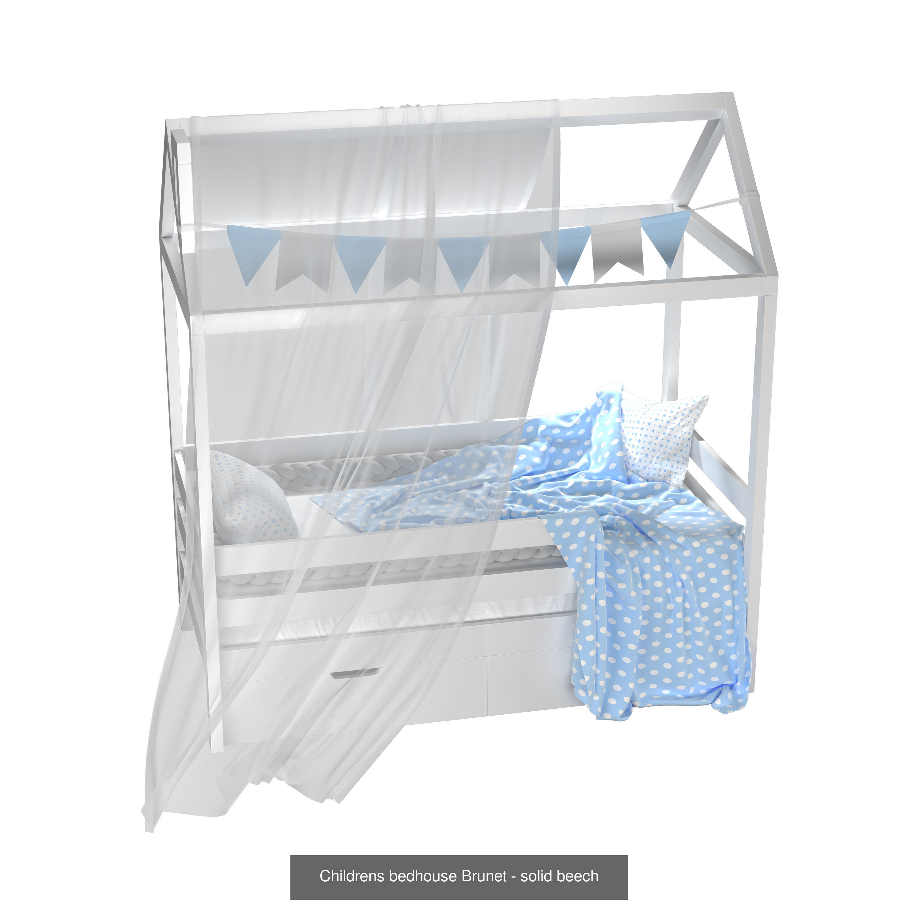 Children is Bed House 01 3D Model Collection_5