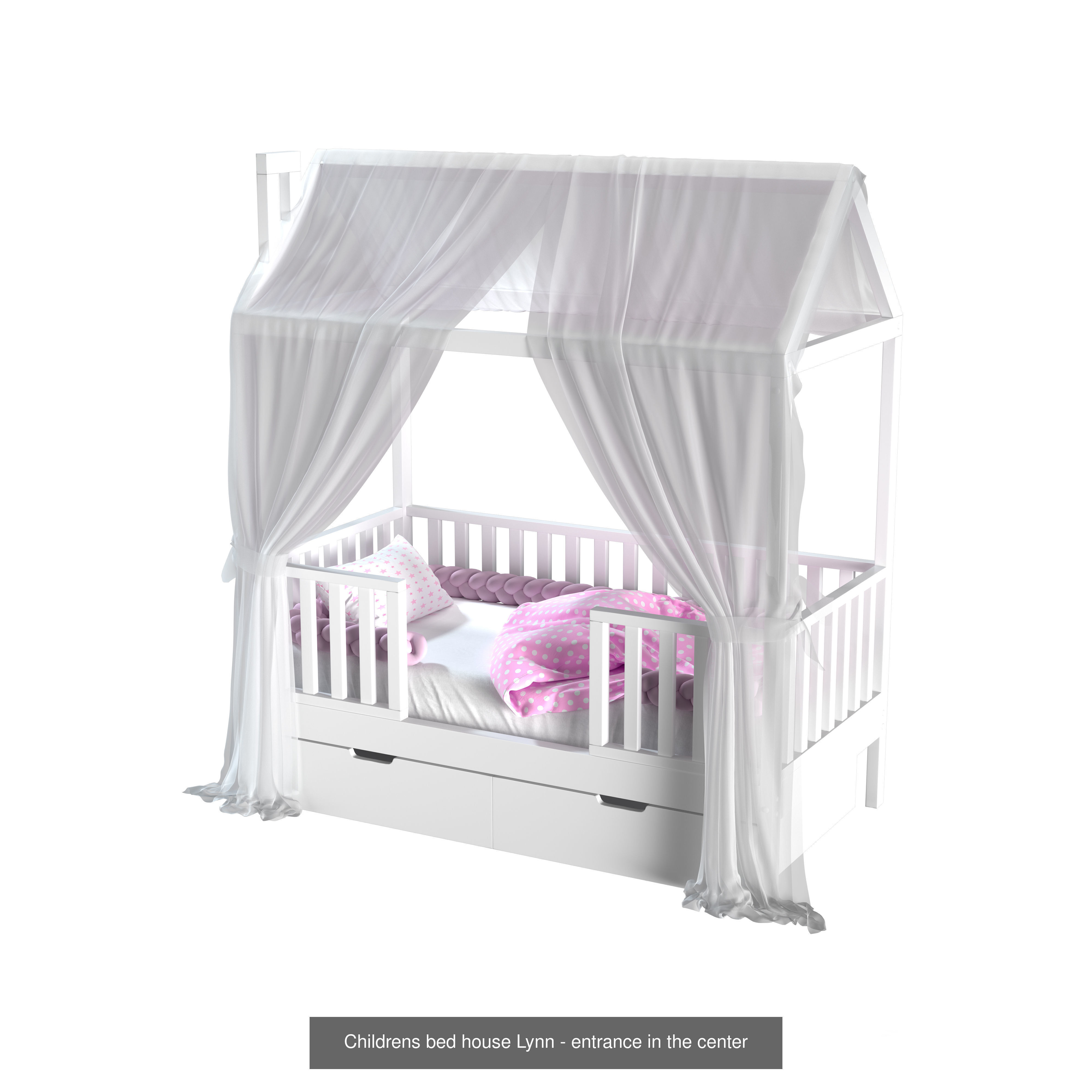 Children is Bed House 01 3D Model Collection_3