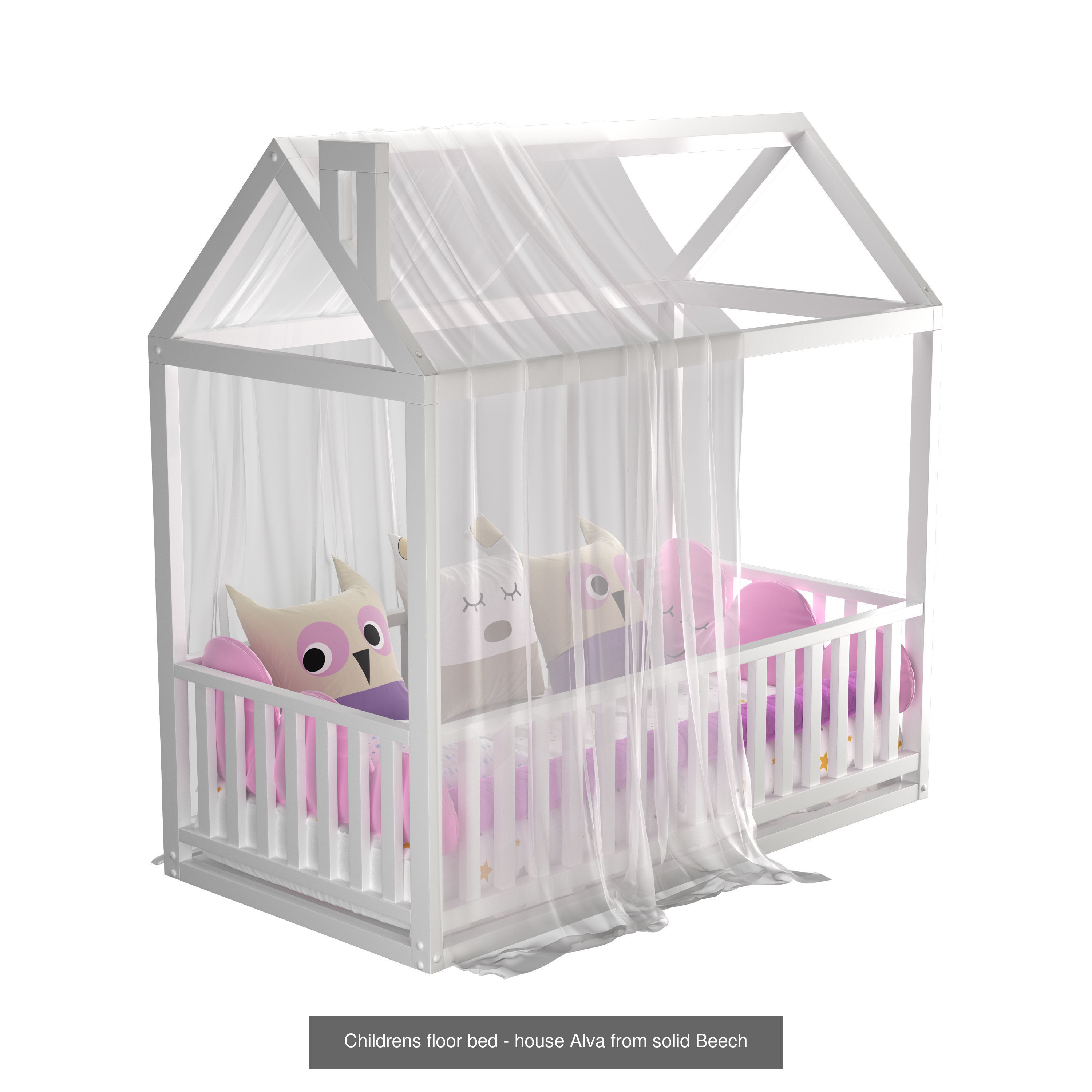 Children is Bed House 01 3D Model Collection_6