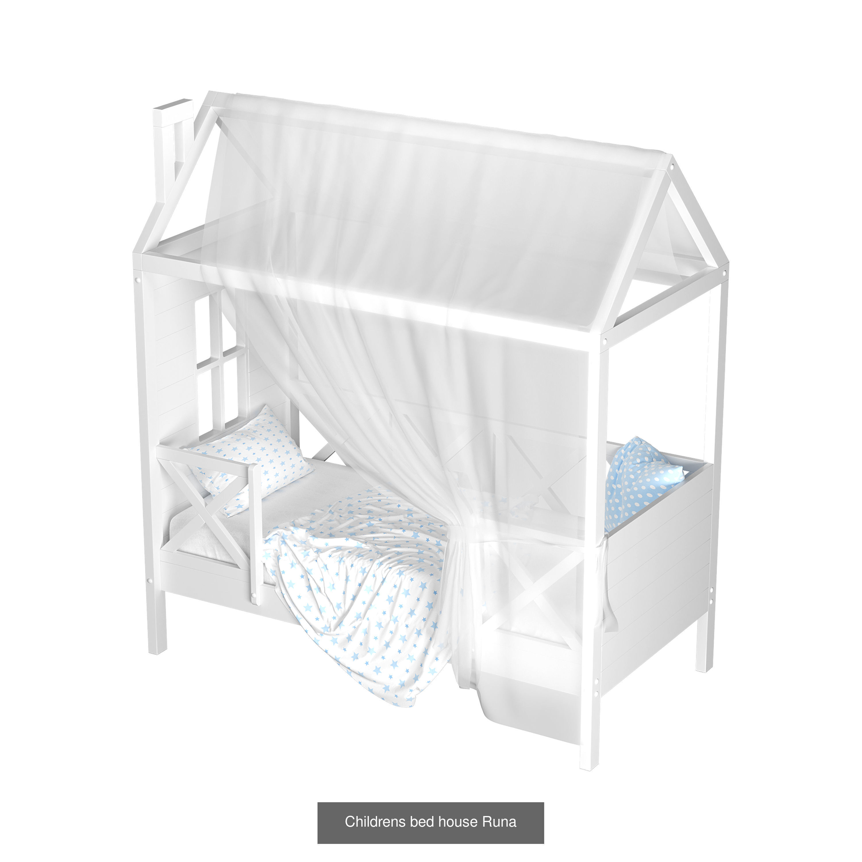 Children is Bed House 01 3D Model Collection_4