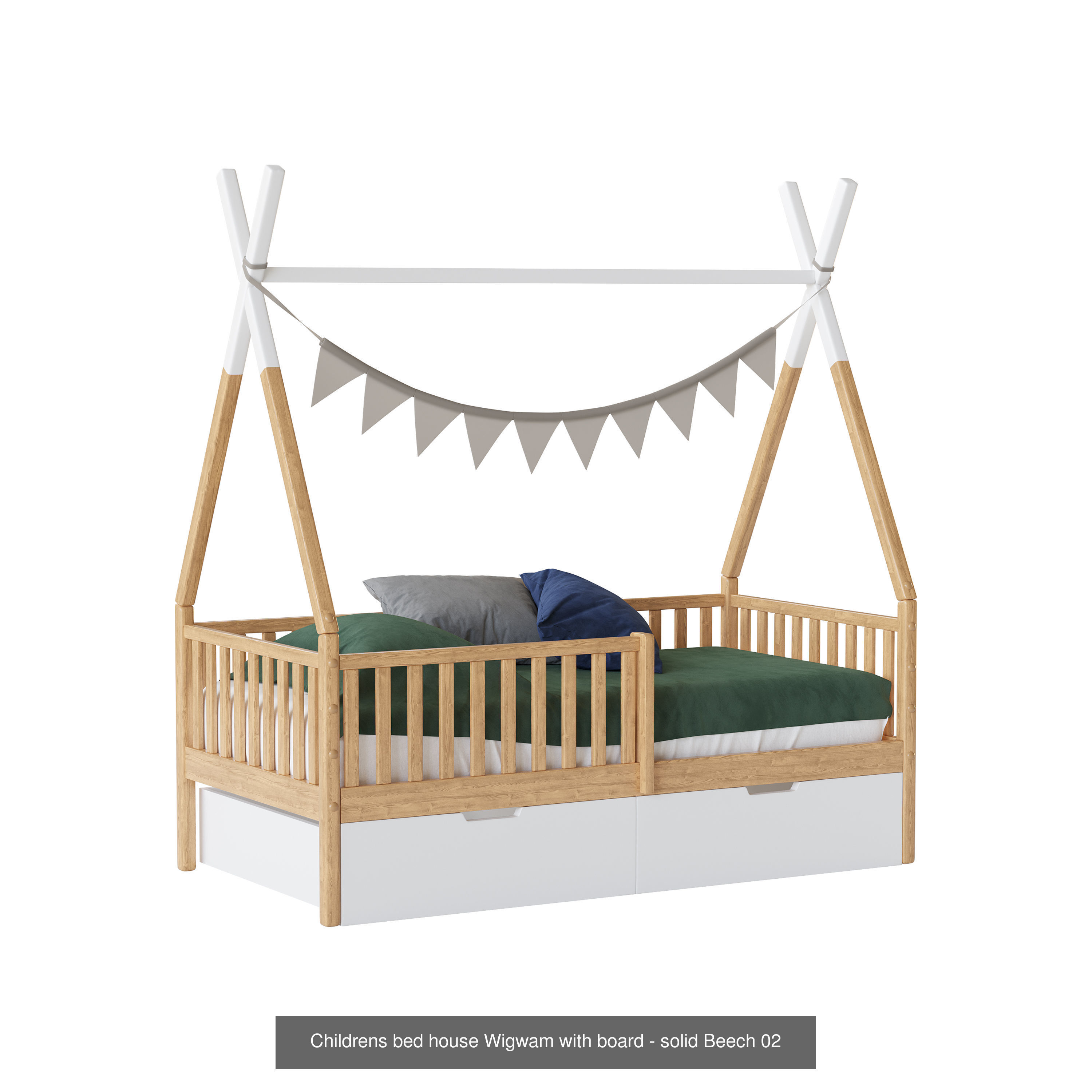 Children is Bed House 01 3D Model Collection_7