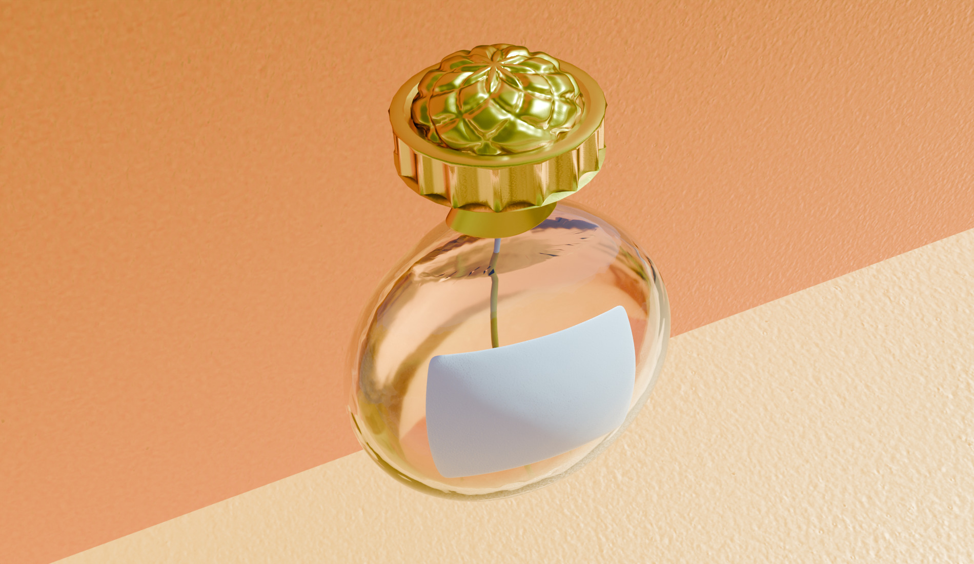 Free perfume bottel 3D mock up Free 3D model_2