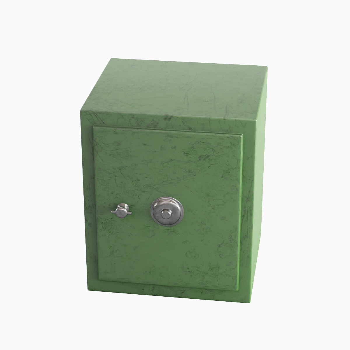 Steel Safe Set Low-poly 3D model_22